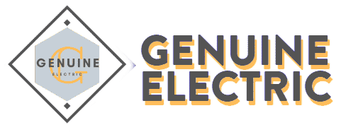 Genuine Electric logo with Genuine Electric name beside logo